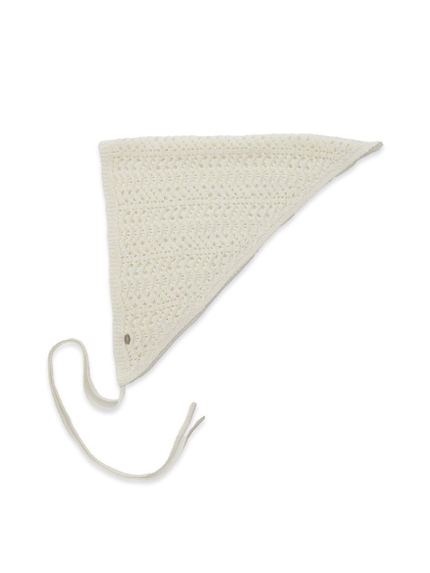 SNIDEL「クロシェバブーシュカ」|ヘアバンド|WHT