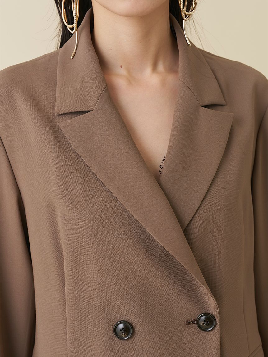 SNIDEL「【Washable】ジャケット」|ノーカラージャケット|