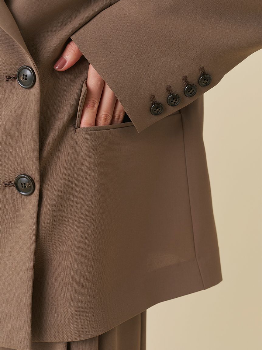 SNIDEL「【Washable】ジャケット」|ノーカラージャケット|