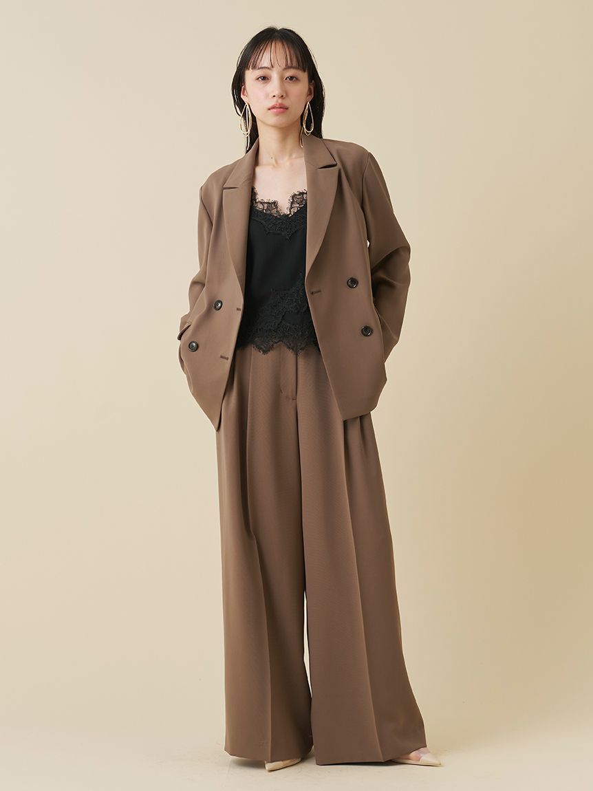 SNIDEL「【Washable】ジャケット」|ノーカラージャケット|