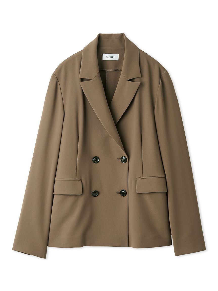 SNIDEL「【Washable】ジャケット」|ノーカラージャケット|