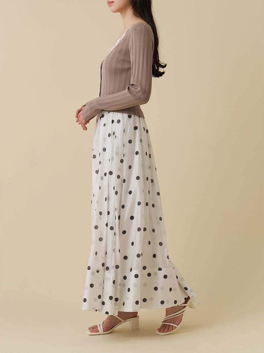 SNIDEL「ギャザーボリュームフレアスカート」|スカート|