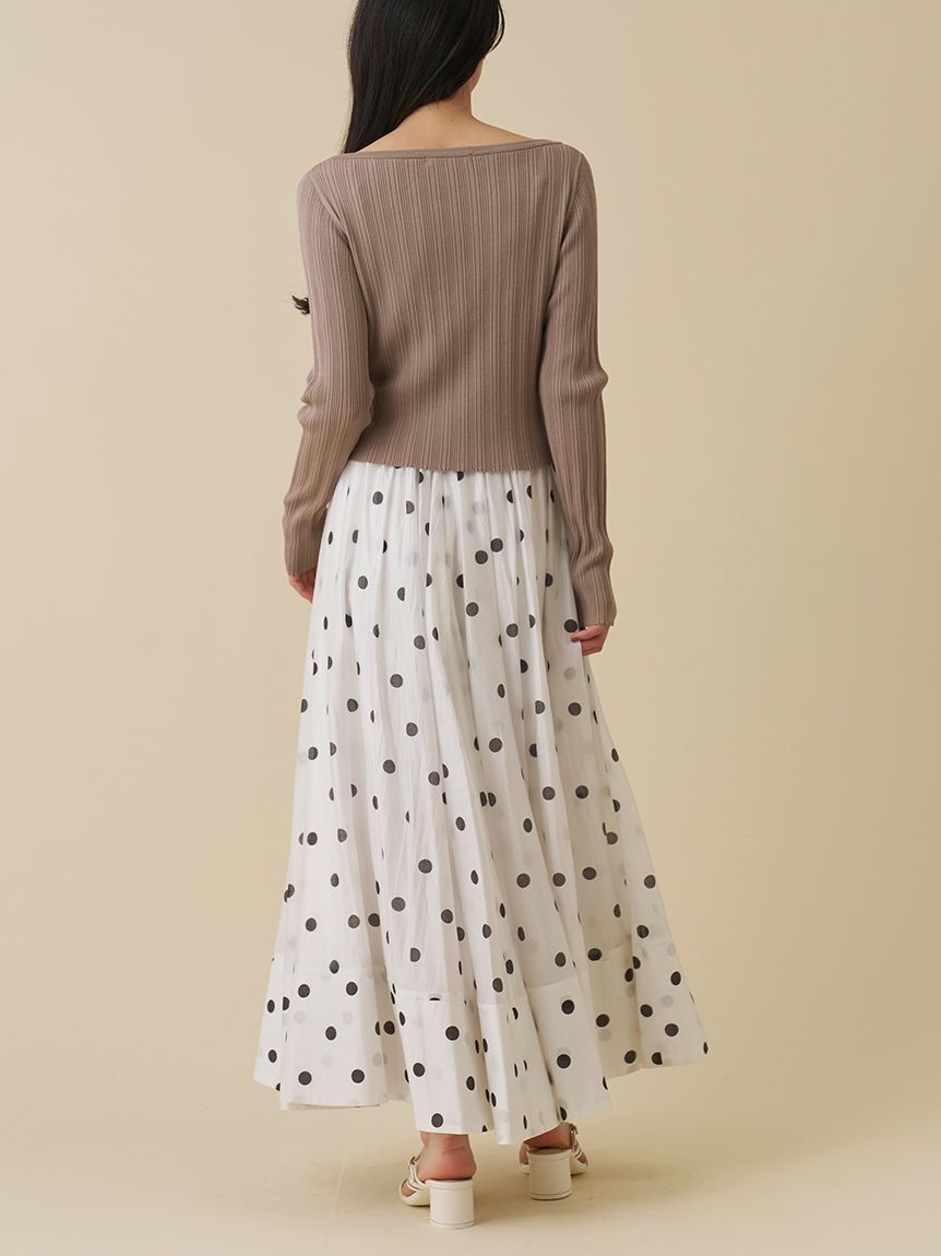 SNIDEL「ギャザーボリュームフレアスカート」|スカート|