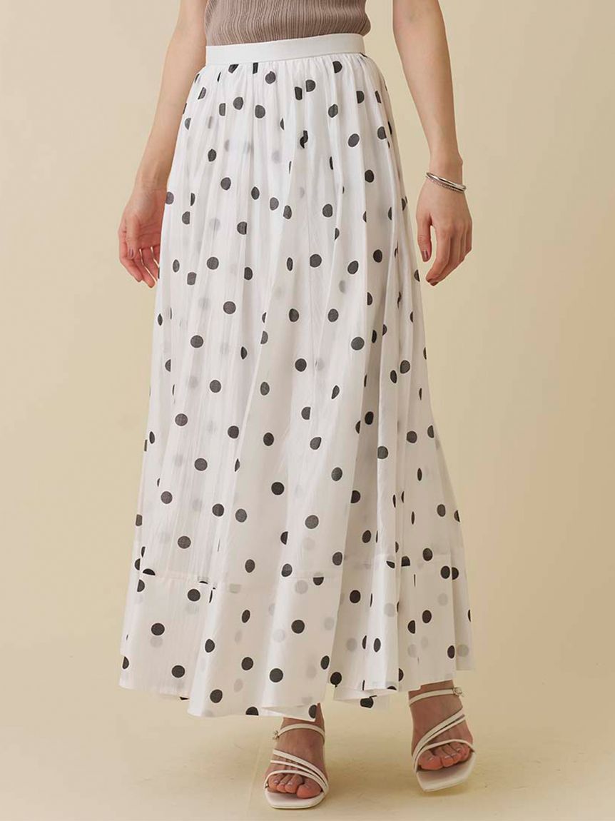 SNIDEL「ギャザーボリュームフレアスカート」|スカート|