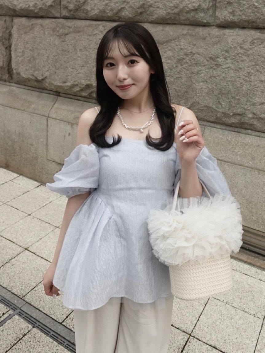 LILY BROWN「【限定カラー】2wayチュール切り替えバッグ」|ショルダー・メッセンジャー|