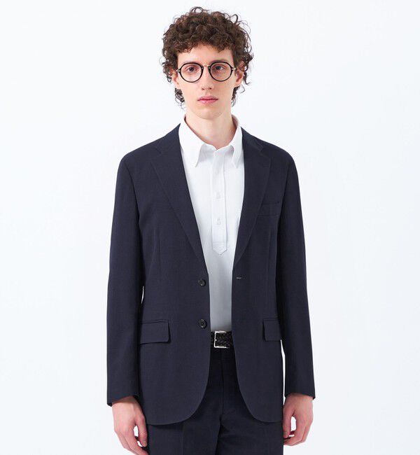 MACKINTOSH PHILOSOPHY「トロッター ジャケット#070 ハイストレッチメッシュ」|テーラードジャケット|ネイビー