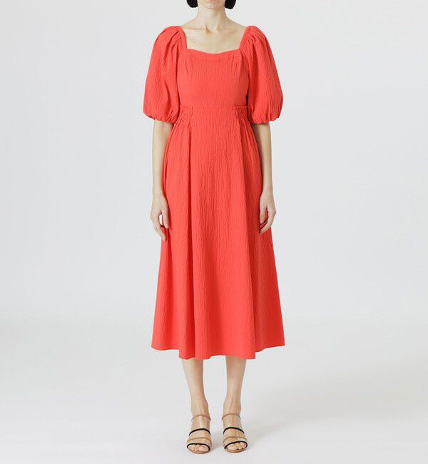  「【手洗い可】バルーンスリーブワンピース」|ワンピース|