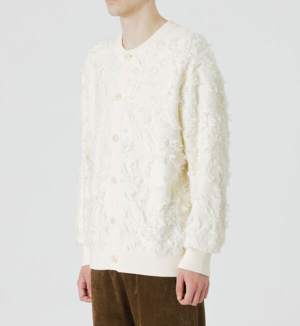  「フリンジジャカードクルーカーディガン」|ニット・セーター|
