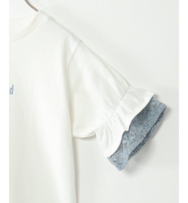 ikka kids「USAコットン レースティアードTシャツ（120~160cm）」|Tシャツ・カットソー|