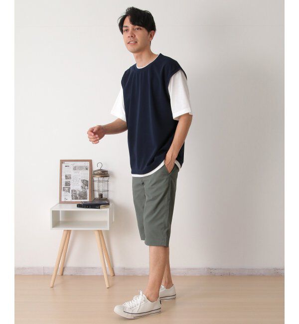 ikka「【接触冷感／吸水速乾】マルチファンクションベストT【親子おそろい】」|Tシャツ・カットソー|