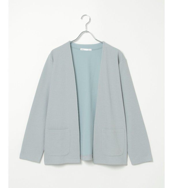 ikka「ダブルフェイスDRYカノコカーディガン」|カーディガン|