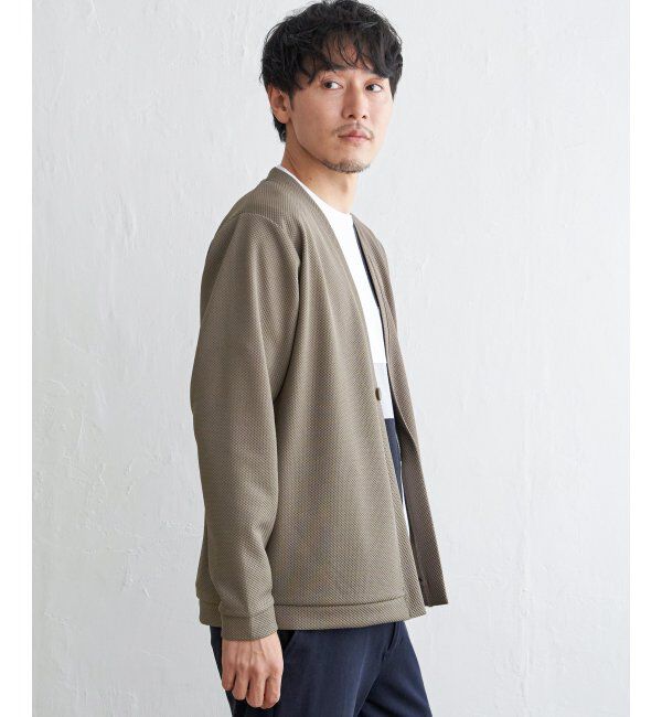 ikka「パイナップルワンボタンカーデ」|カーディガン|