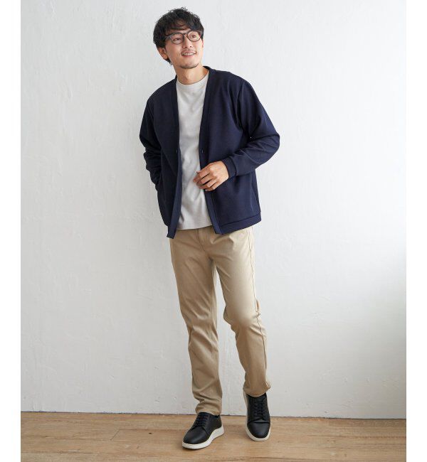 ikka「パイナップルワンボタンカーデ」|カーディガン|