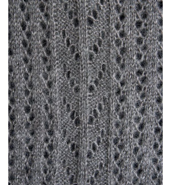 ikka「ラメリリヤーン透かし編みプルオーバー」|プルオーバー|