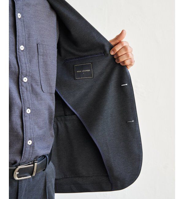 IKKA LOUNGE「ＢＬＫバーズアイカノコＪＫＴ」|テーラードジャケット|