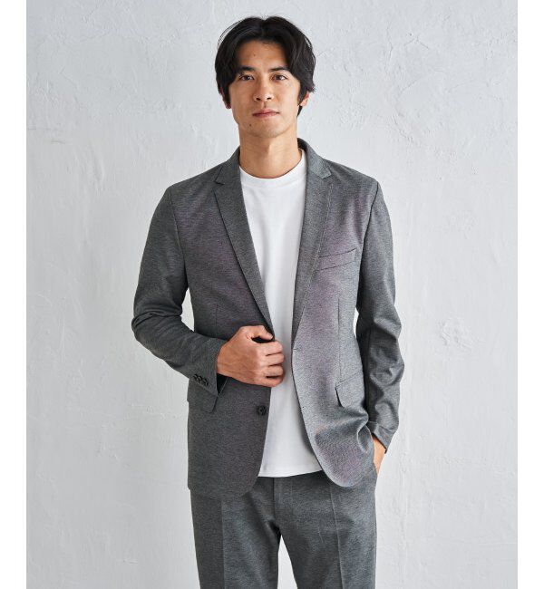 IKKA LOUNGE「ＢＬＫバーズアイカノコＪＫＴ」|テーラードジャケット|