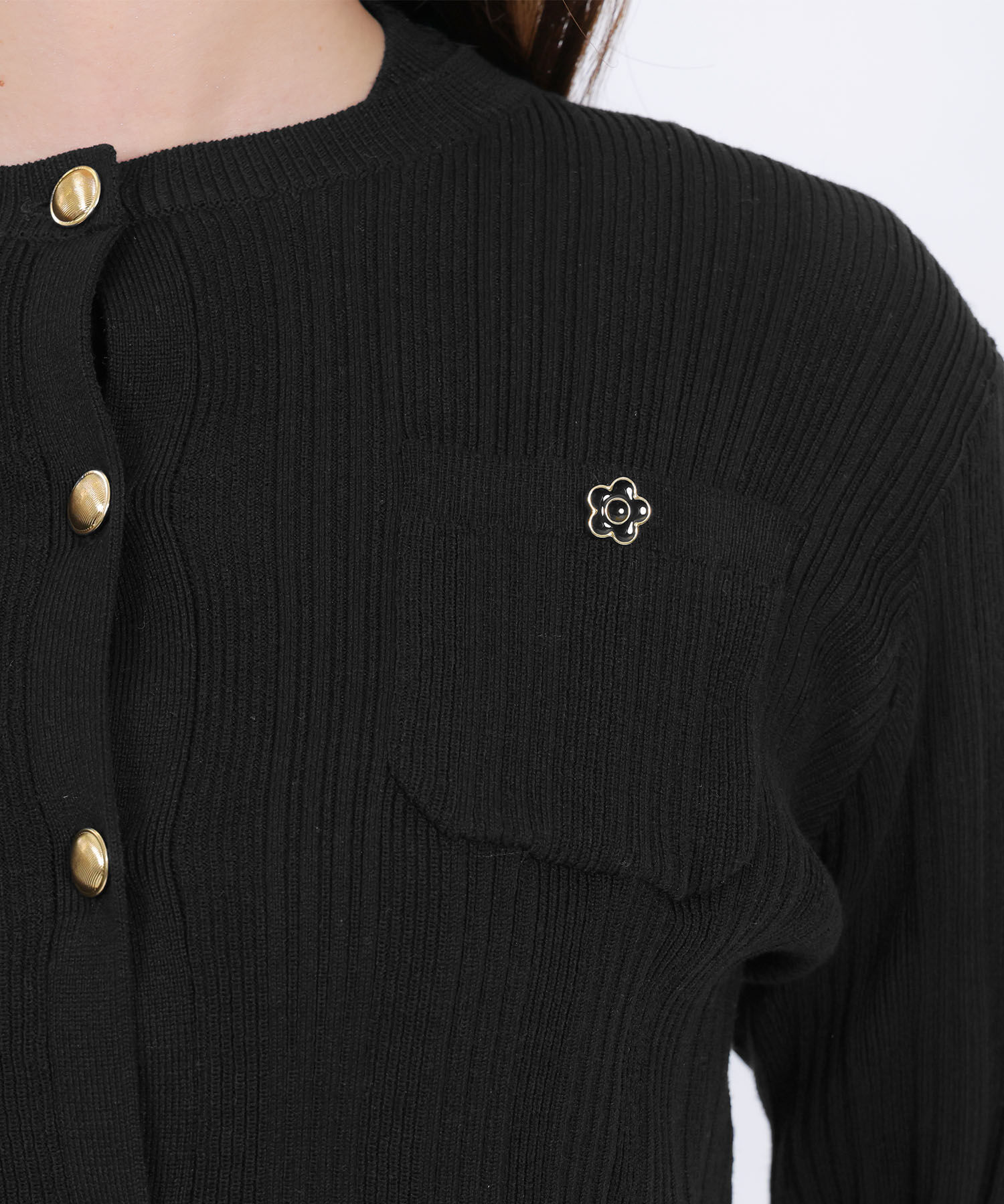 MARY QUANT「ゴールドボタン アンサンブル」|カーディガン|