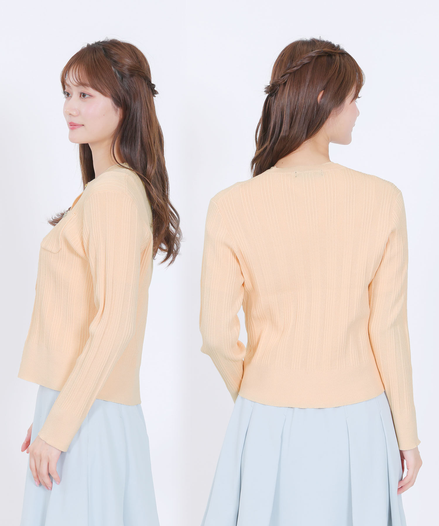 MARY QUANT「ゴールドボタン アンサンブル」|カーディガン|