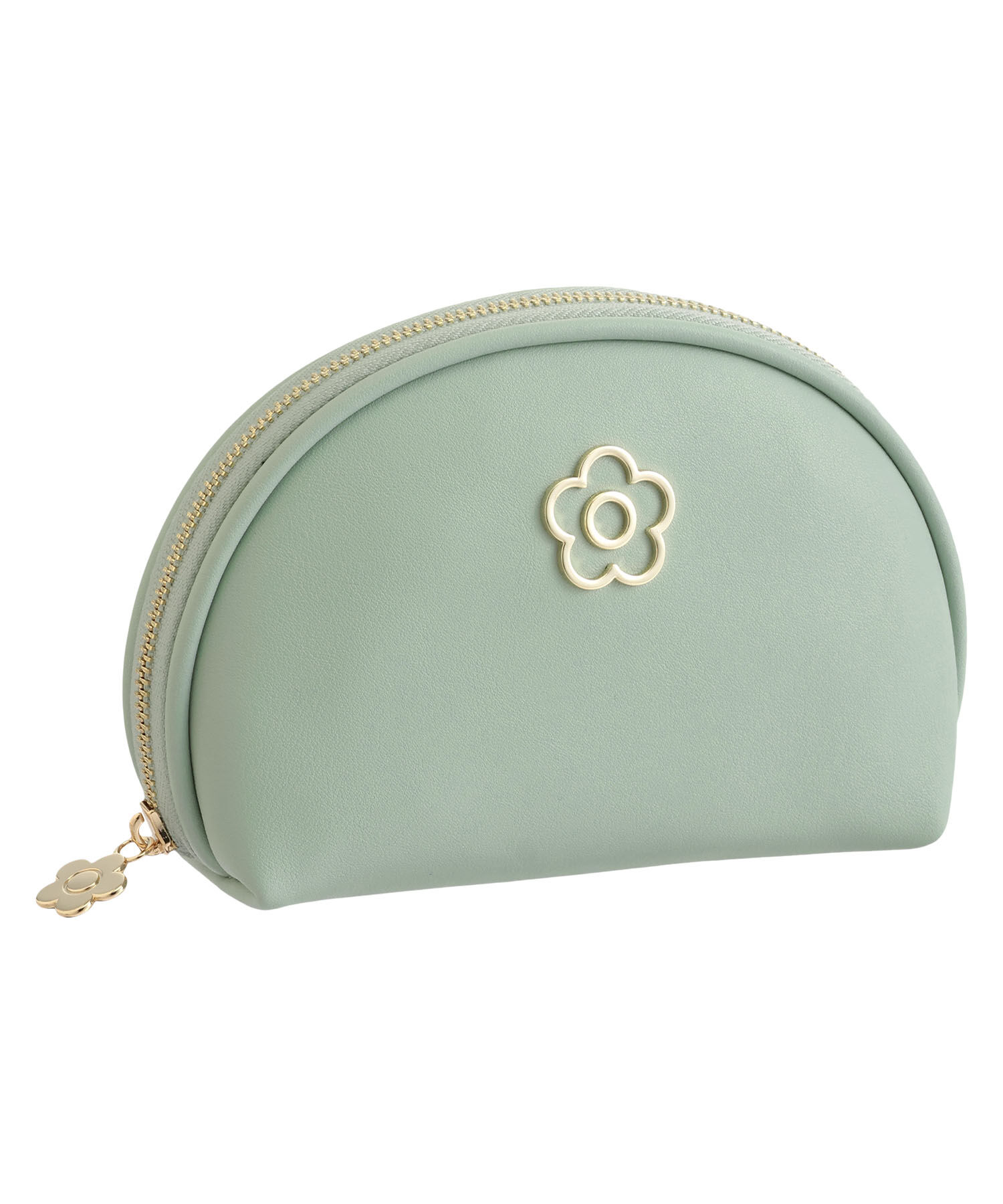 MARY QUANT「アウトラインメタルデイジー ラウンドポーチ」|ポーチ|ミント