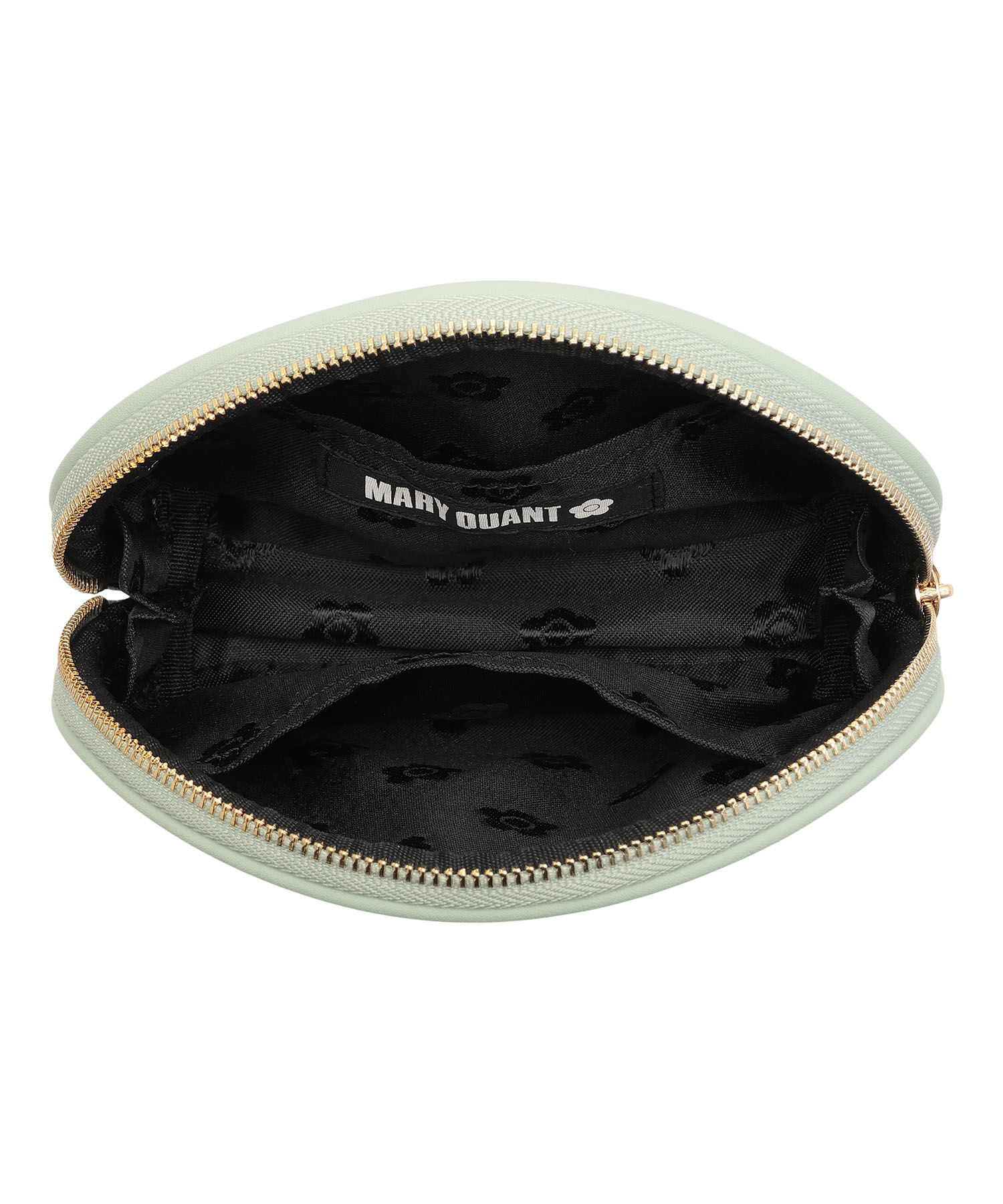 MARY QUANT「アウトラインメタルデイジー ラウンドポーチ」|ポーチ|