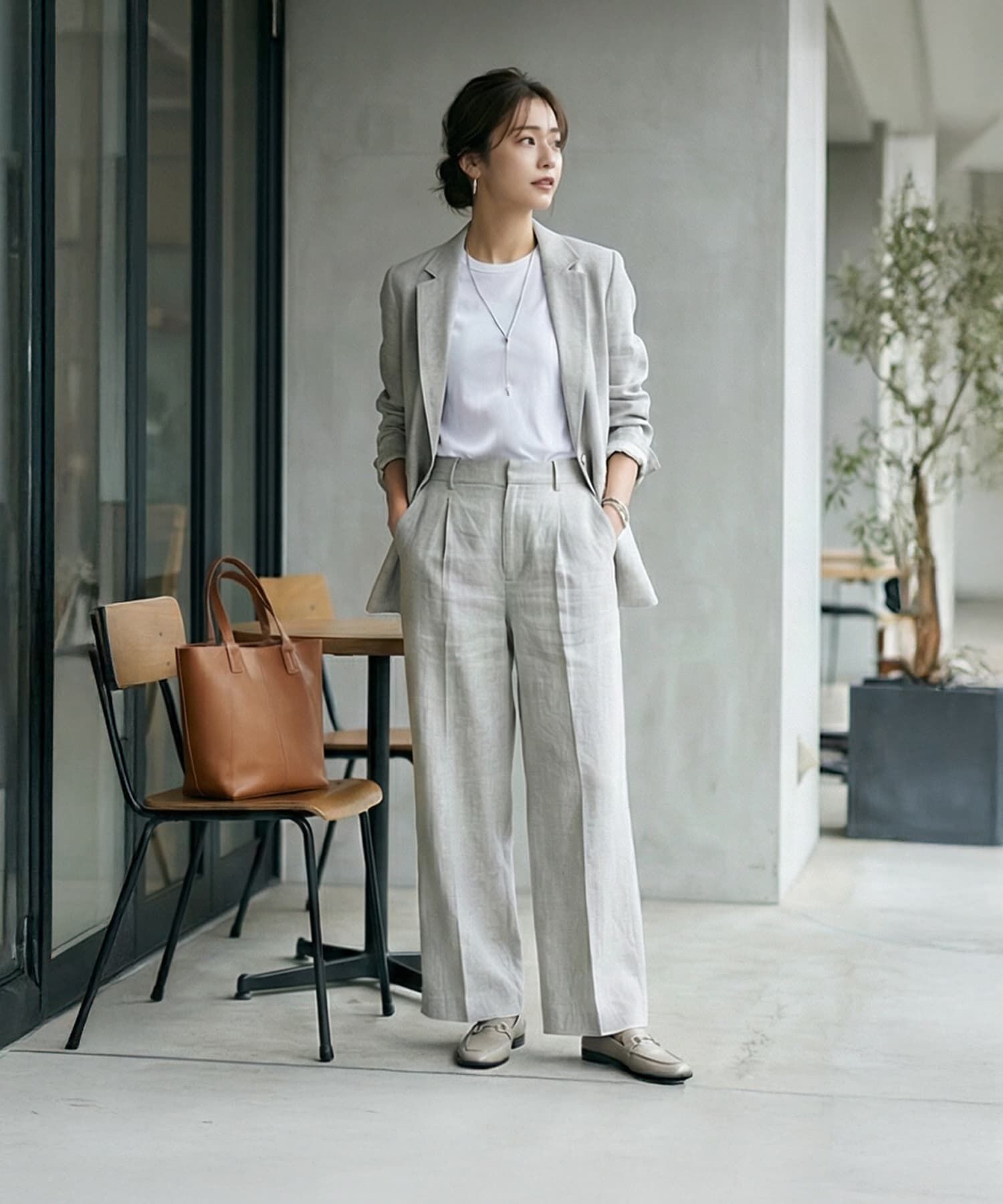 STYLE DELI「【DELI by】ノットラインY字ステンレスネックレス」|ネックレス|