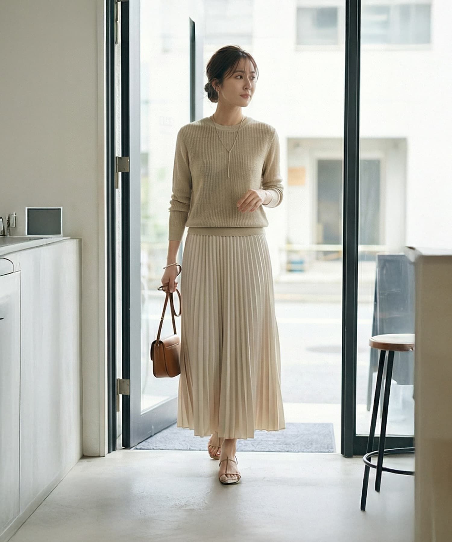 STYLE DELI「【DELI by】ノットラインY字ステンレスネックレス」|ネックレス|