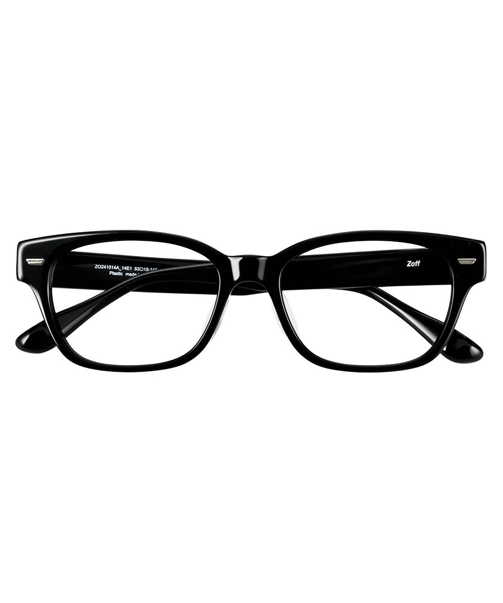  「Zoff｜メガネ｜黒縁フレーム 伊達・度付き｜FASHION VINTAGE レンズ交換券付」|メガネ|