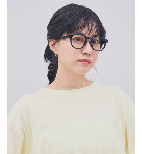  「ボストン型 メガネ【SNAP GRIP搭載】 スポーツ 運動用｜ズレ落ち防止｜伊達メガネ  レンズ交換券付」|メガネ|