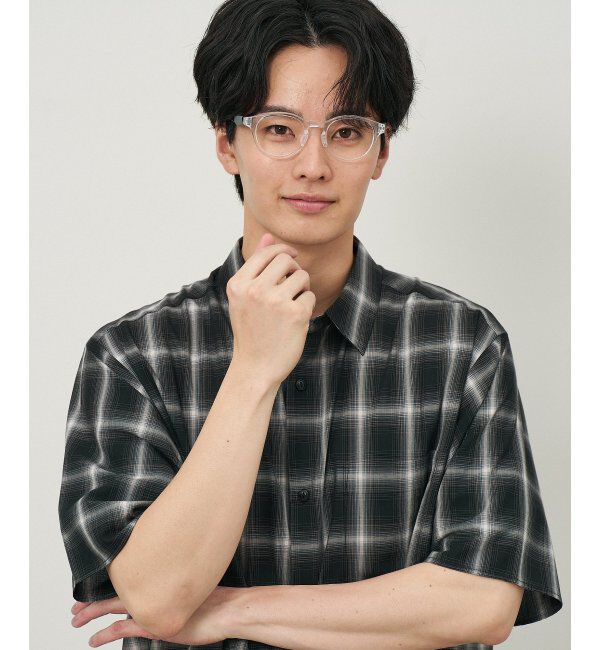  「ボストン型 メガネ【SNAP GRIP搭載】 スポーツ 運動用｜ズレ落ち防止｜伊達メガネ  レンズ交換券付」|メガネ|