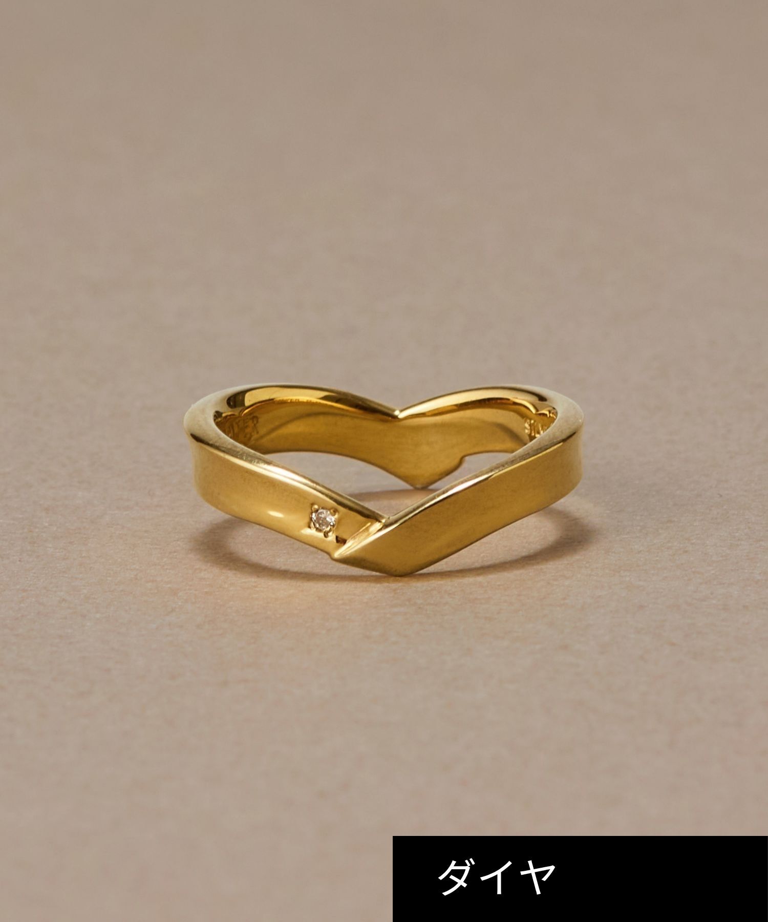 JUPITER「【SV925】ベーシックダイヤモンドリング/ペア　」|リング|ゴールド