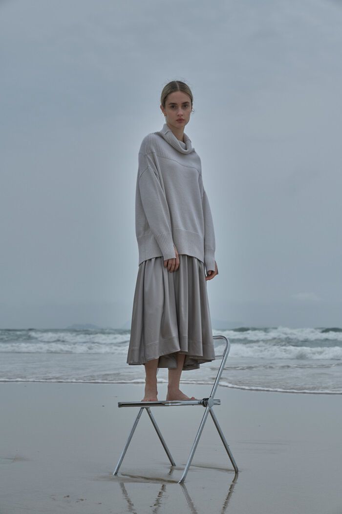 BACKYARD FAMILY「MIND ラメスヌードニット 通販 ニット セーター レディース ウール」|ニット・セーター|