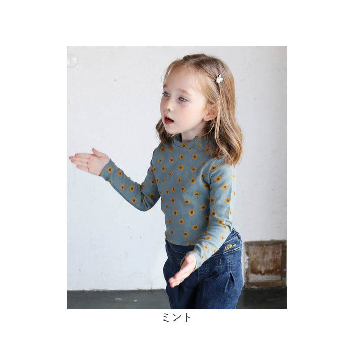 BACKYARD FAMILY「女の子 キッズ 長袖 Tシャツ 通販 ロンT 63042302 長袖Tシャツ カットソー リブ編み」|その他|