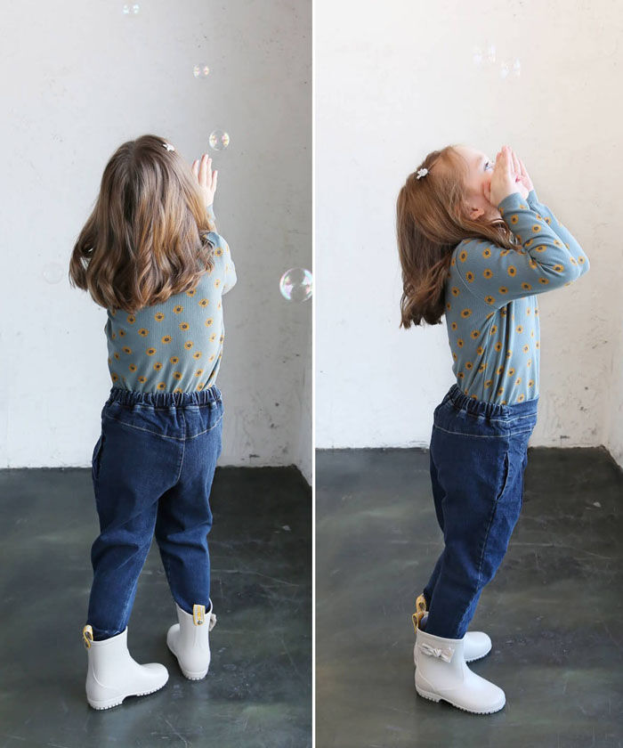 BACKYARD FAMILY「女の子 キッズ 長袖 Tシャツ 通販 ロンT 63042302 長袖Tシャツ カットソー リブ編み」|その他|