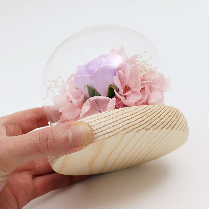 BACKYARD FAMILY「ブリザードフラワ- 通販 ガラスドーム フラワーギフト ガラス製 お花 花 フラワーアレンジメント」|その他|