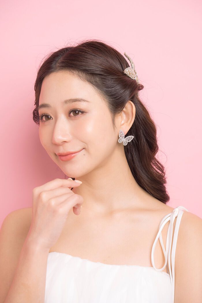 BACKYARD FAMILY「Just Married ピアス E-110 通販 スタッドピアス バタフライ 蝶々 レディース」|ピアス|