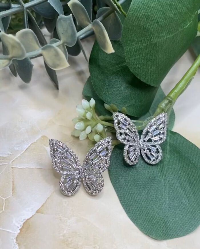 BACKYARD FAMILY「Just Married ピアス E-110 通販 スタッドピアス バタフライ 蝶々 レディース」|ピアス|