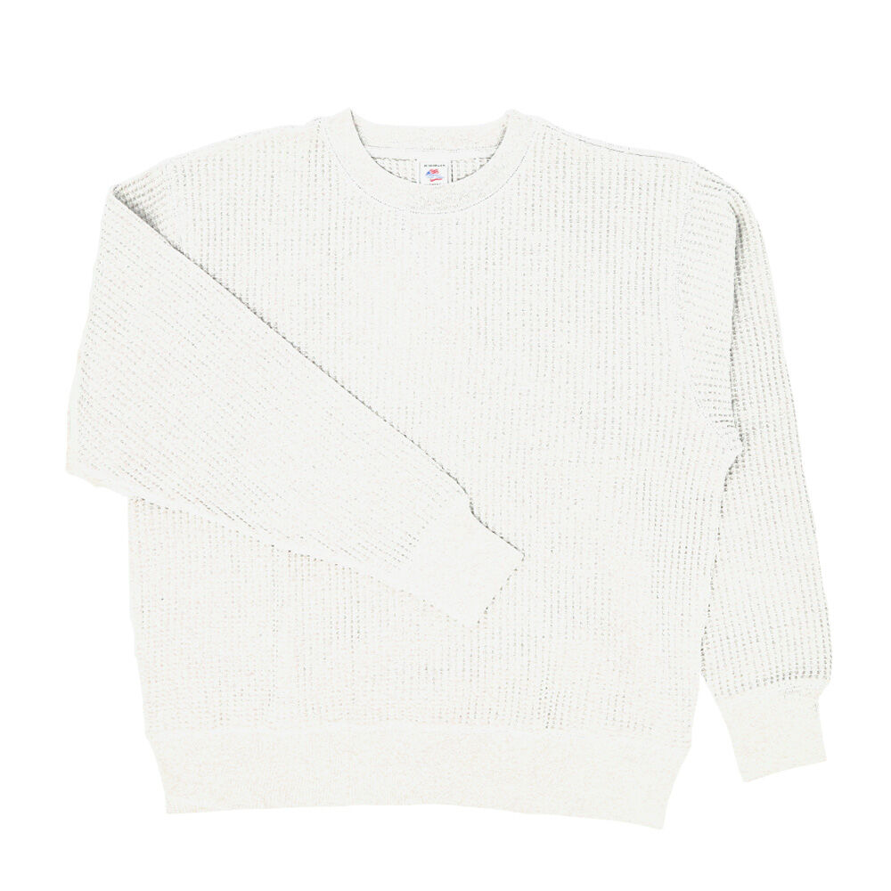 BACKYARD FAMILY「JEMORGAN ワッフル JD042-52S ジェーイーモーガン 通販 長袖Tシャツ ロンT」|Tシャツ・カットソー|ホワイト1