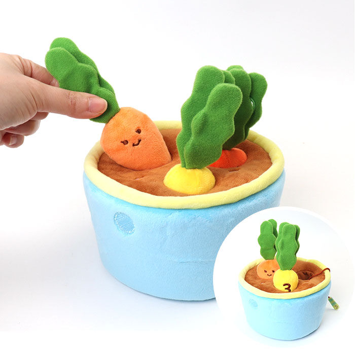 BACKYARD FAMILY「赤ちゃん おもちゃ 指先の知育 通販 ミニファームシリーズ ぱりぱりにんじん畑 ソフトトイ」|その他ベビー用品|