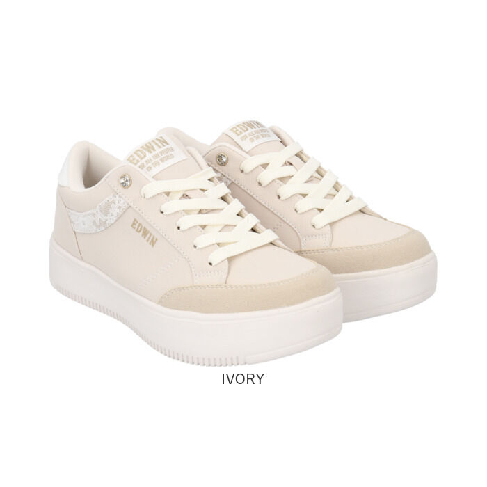 BACKYARD FAMILY「EDWIN レディーススニーカー 厚底 通販 エドウィン シューズ おしゃれ かわいい スニーカー」|スリッポン|