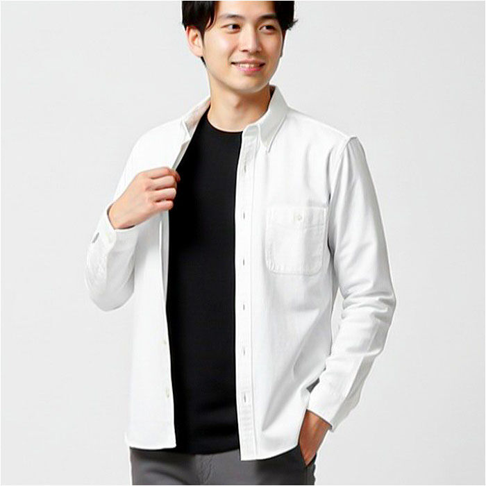 BACKYARD FAMILY「ヒューストン 通販 HOUSTON オックスフォードシャツ 長袖シャツ 長袖 カジュアルシャツ」|その他|