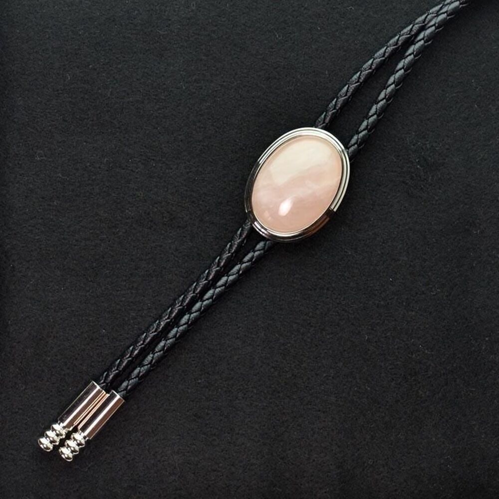 BACKYARD FAMILY「ループタイ パワーストーン 通販 ループ タイ 紐ネクタイ ネックレス ポーラータイ ボロタイ」|その他|ピンク1