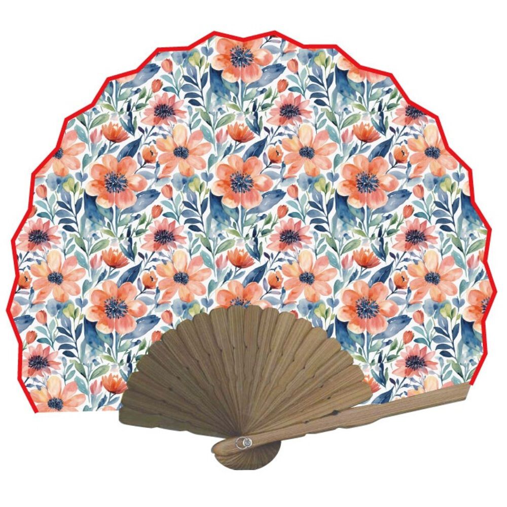 BACKYARD FAMILY「natti 扇子 通販 せんす センス おしゃれ ナッティ ケース付き 浴衣 小物 和装小物 和服」|その他|レッド1