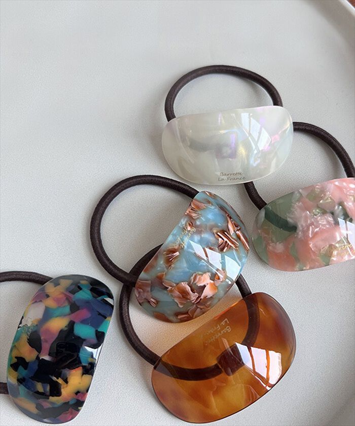 BACKYARD FAMILY「Diamond Hearts ヘアゴム カーブ 通販 髪どめ 髪留め 髪ゴム 髪飾り」|ヘアゴム・シュシュ|