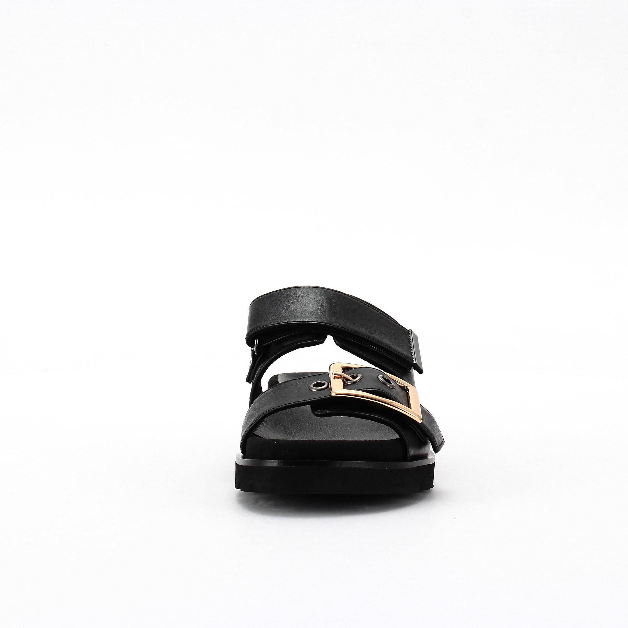 銀座かねまつ「【本革】【PREMIERE PORTE】バックル付きスライドサンダル」|スニーカー|