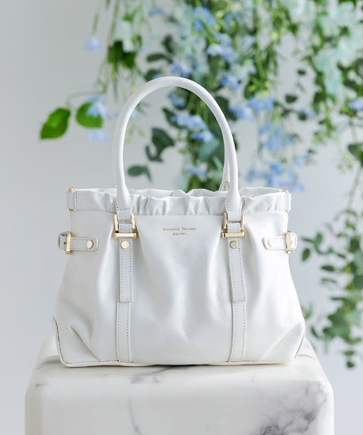 Samantha Thavasa「サマンサ ルプリュ・ミニョン ハンドバッグ[Revival Collection]」|ハンドバッグ|オフホワイト