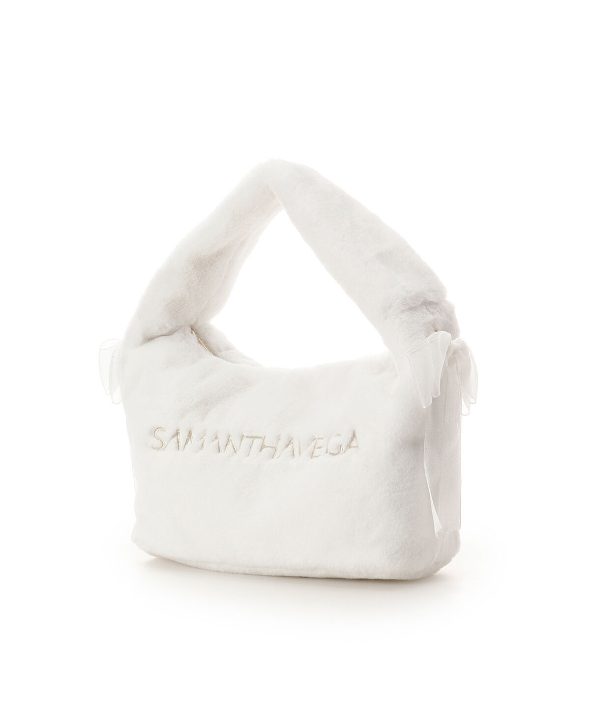 Samantha Vega「シフォンリボンファーワンハンドルバッグ」|ハンドバッグ|