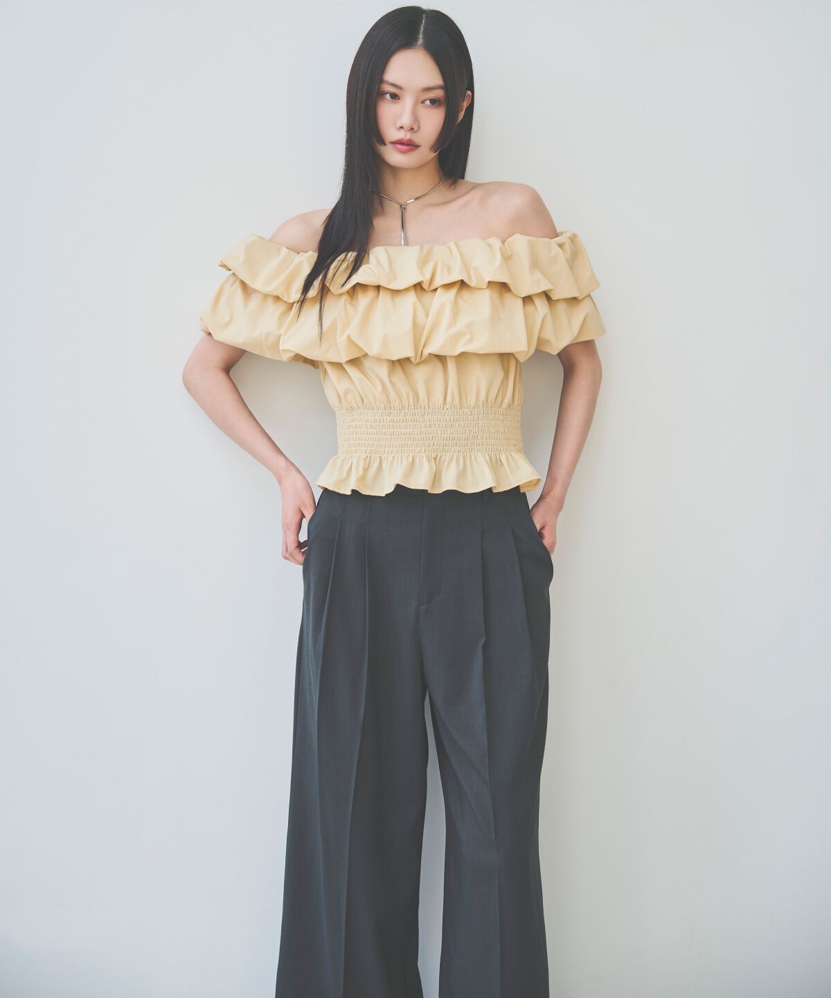 アンドクチュール「2タックワイドパンツ」|その他|