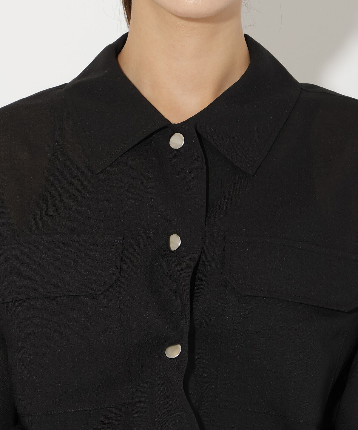 アンドクチュール「シアークロップドサファリジャケット」|その他|