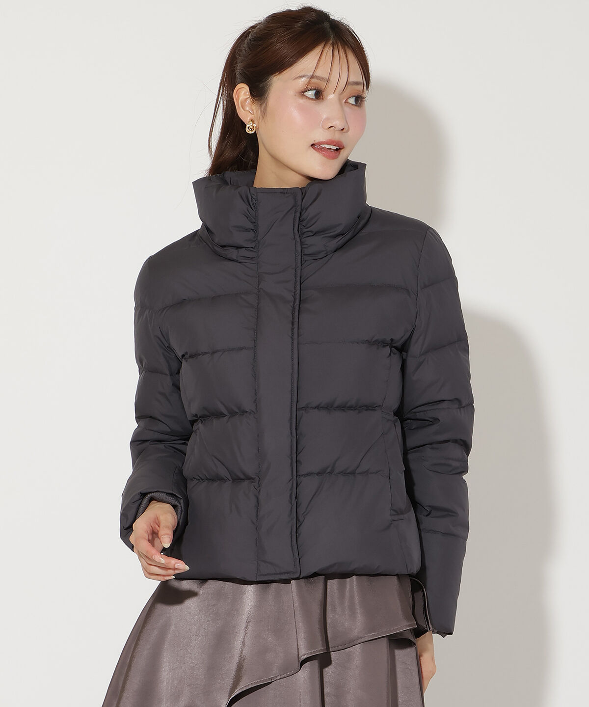 アンドクチュール「FOXファー付きプレミアムショートダウン」|ダウン|