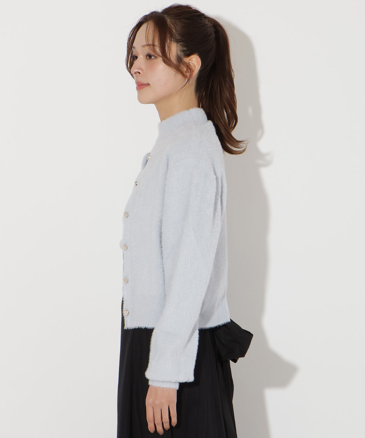 アンドクチュール「フェザーニットアンサンブル」|カーディガン|